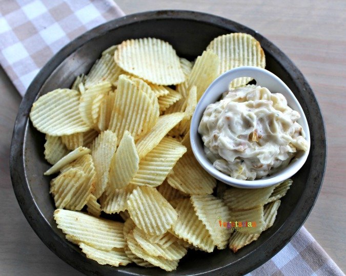 Onion Dip @vegetarianmamma.com #glutenfree #dairyfree