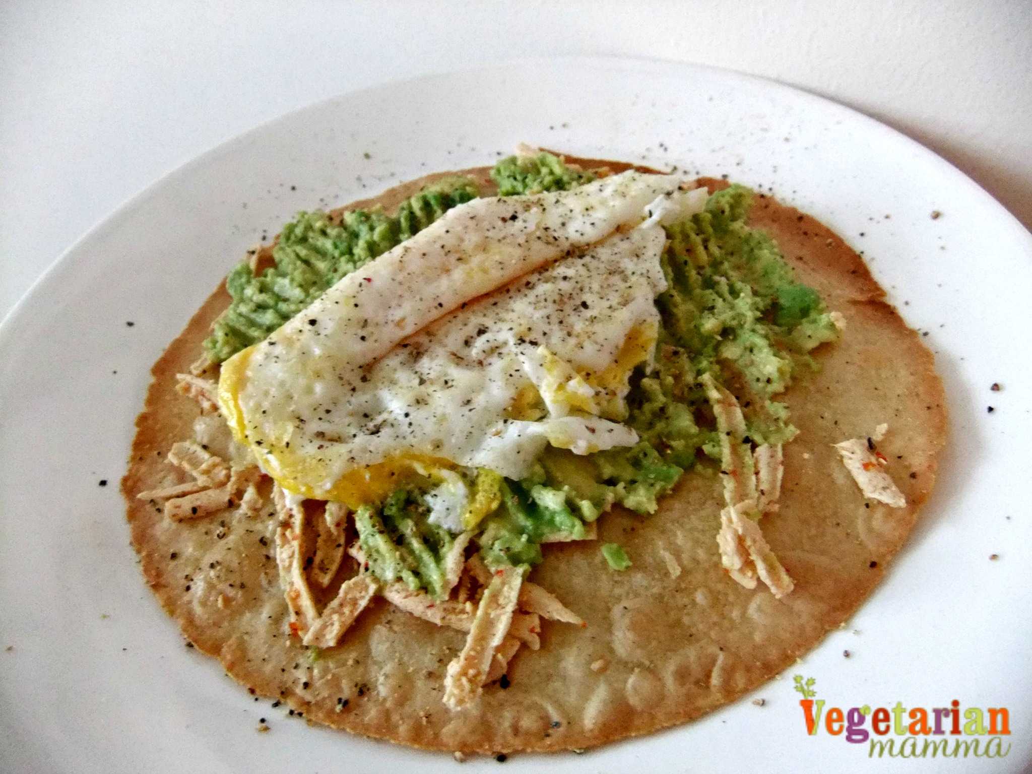 Avocado Egg Tortilla Pizza – #glutenfree #dairyfree