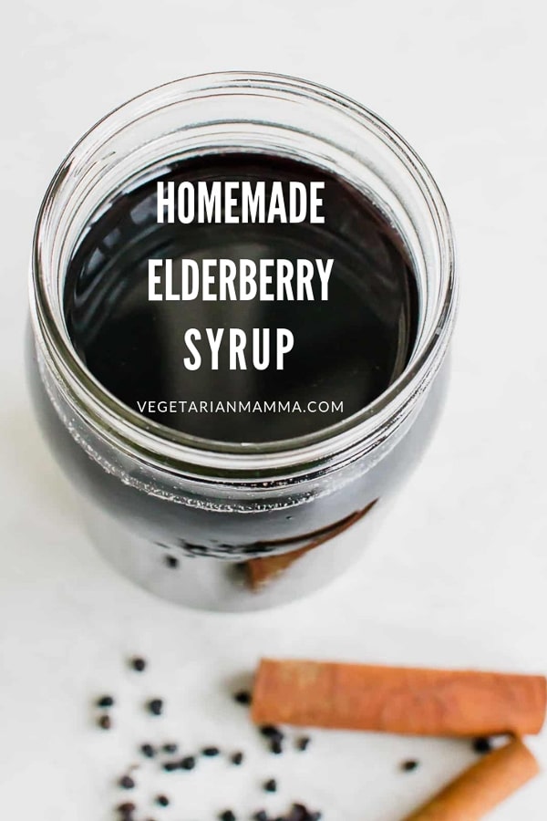 This homemade elderberry syrup is so simple to make, anyone can do it! Homemade never tasted so good! #elderberry #homemade #DIY 
