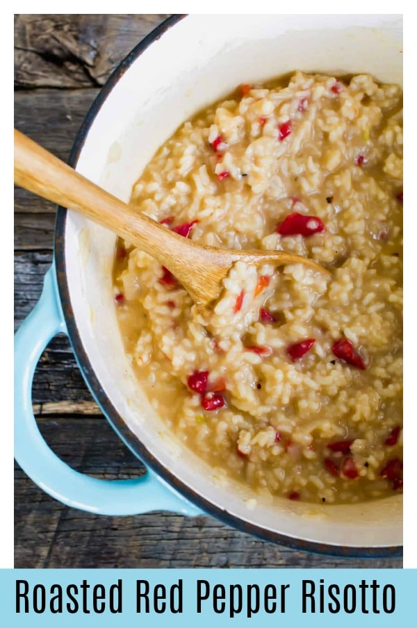 Roasted Red Pepper Risotto Pin