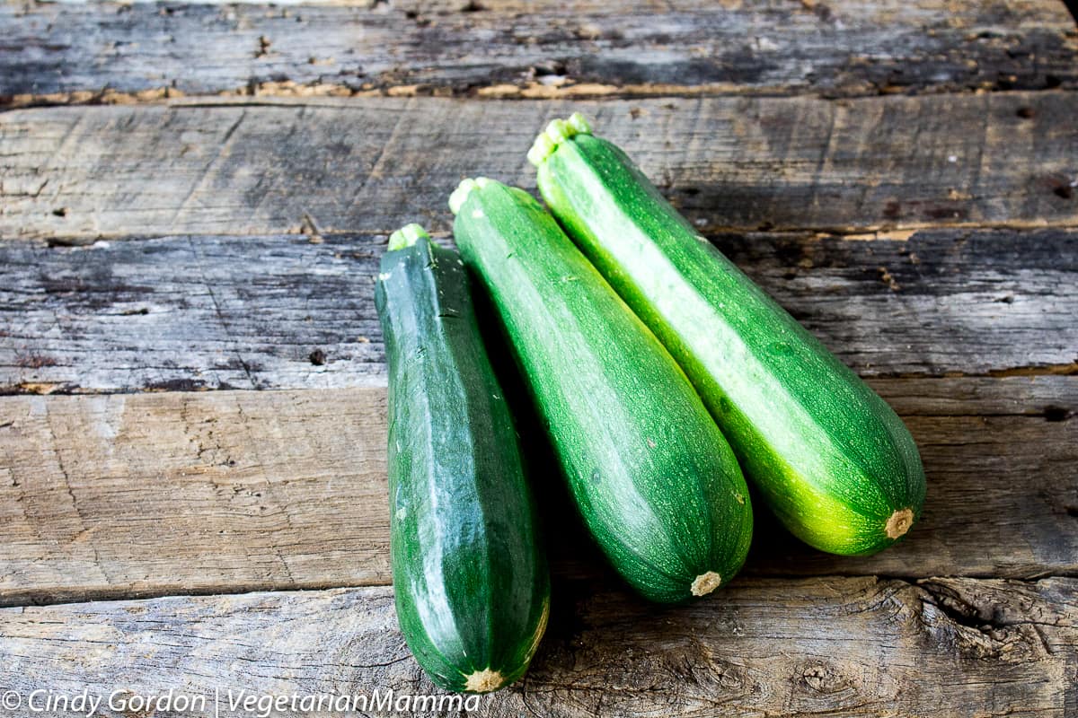 three zucchini to make zucchini sandwich with