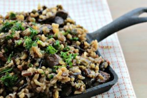 Mushroom Asparagus Wild Rice @vegetarianmamma.com #asparagus #glutenfree #rice
