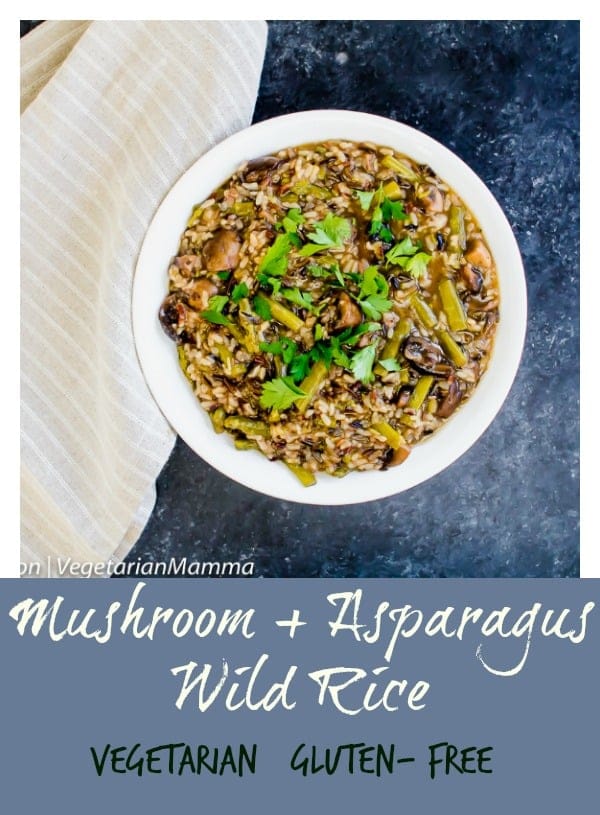Mushroom and Asparagus Wild Rice