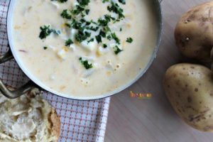 Rustc Potato Soup @vegetarianmamma.com #glutenfree