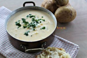 Rustc Potato Soup @vegetarianmamma.com #soup