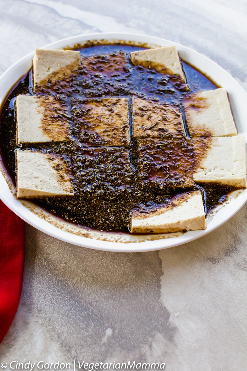 Balsamic Tofu and Mushrooms