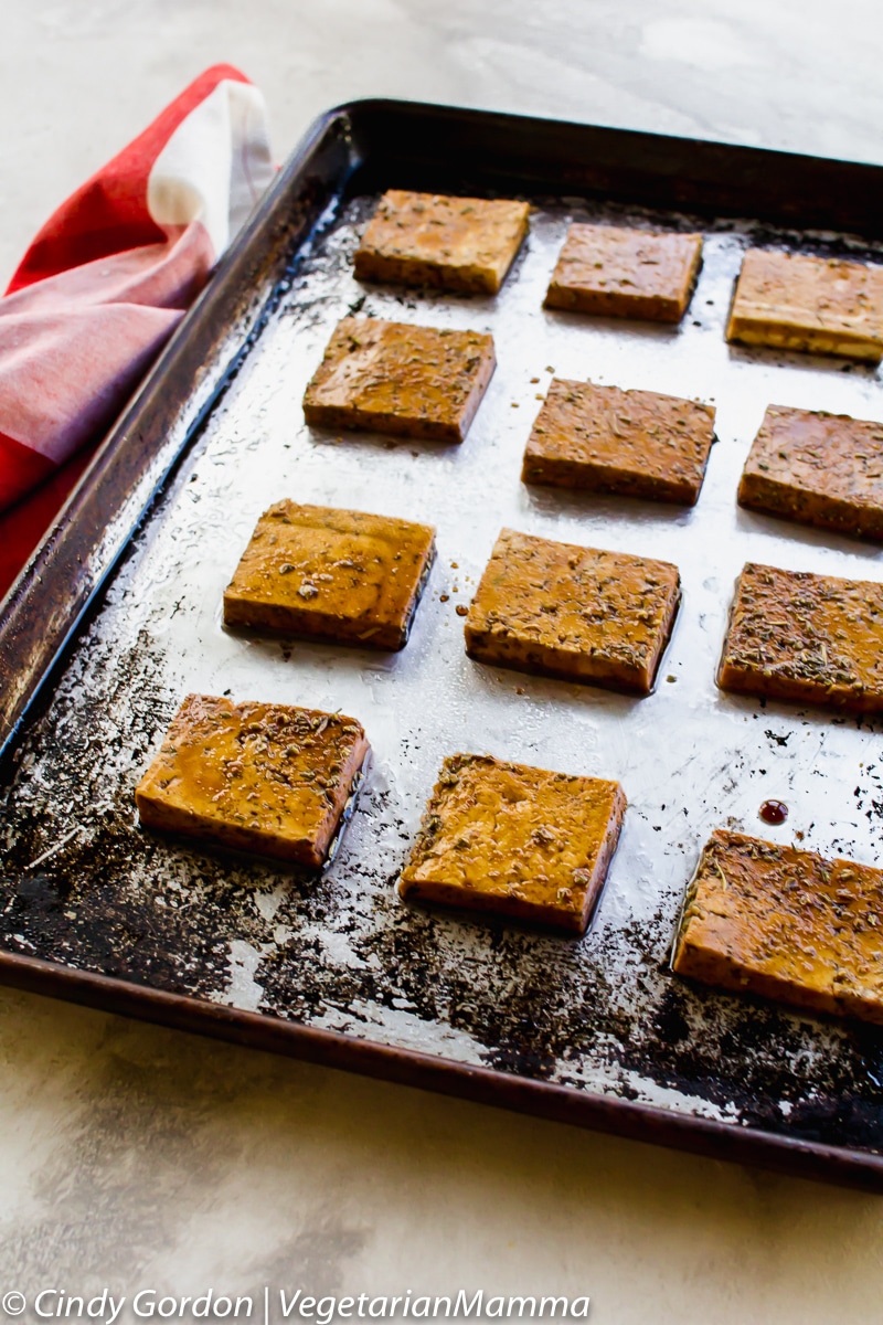 Balsamic Tofu and Mushrooms