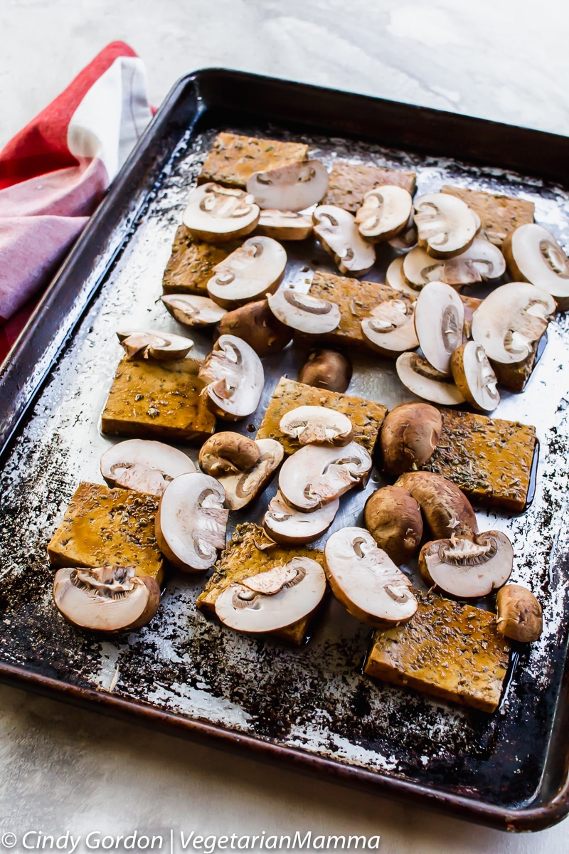 Balsamic Tofu and Mushrooms 