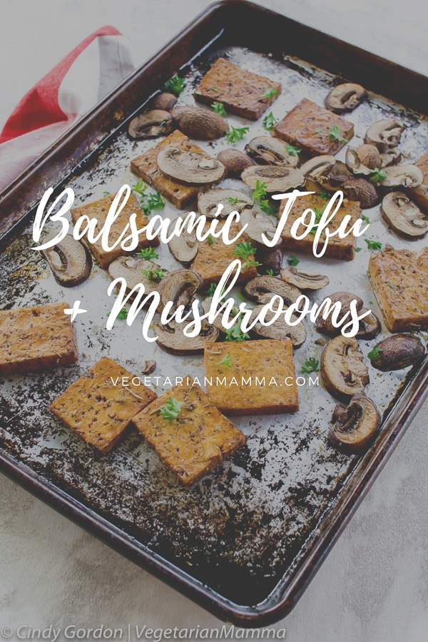 Balsamic Tofu and Mushrooms 