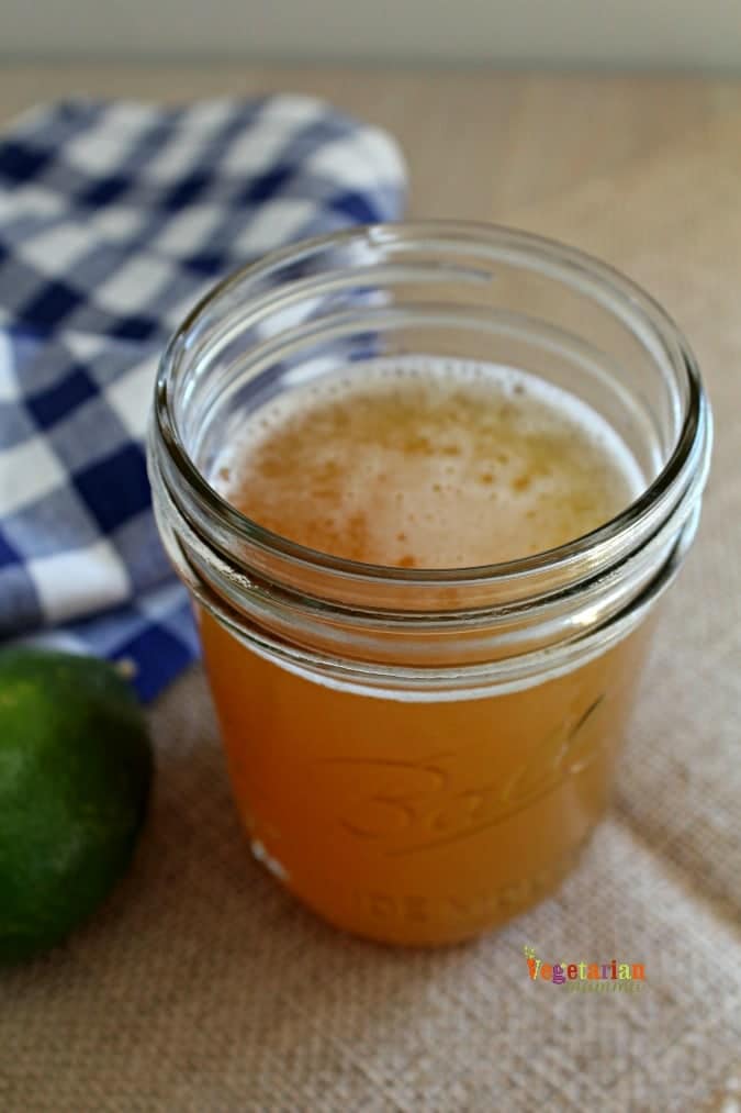 Mason jar of summer beer