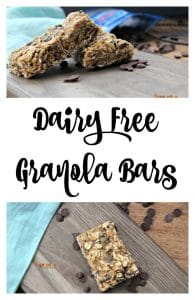 4 ingredient - dairy free granola bars