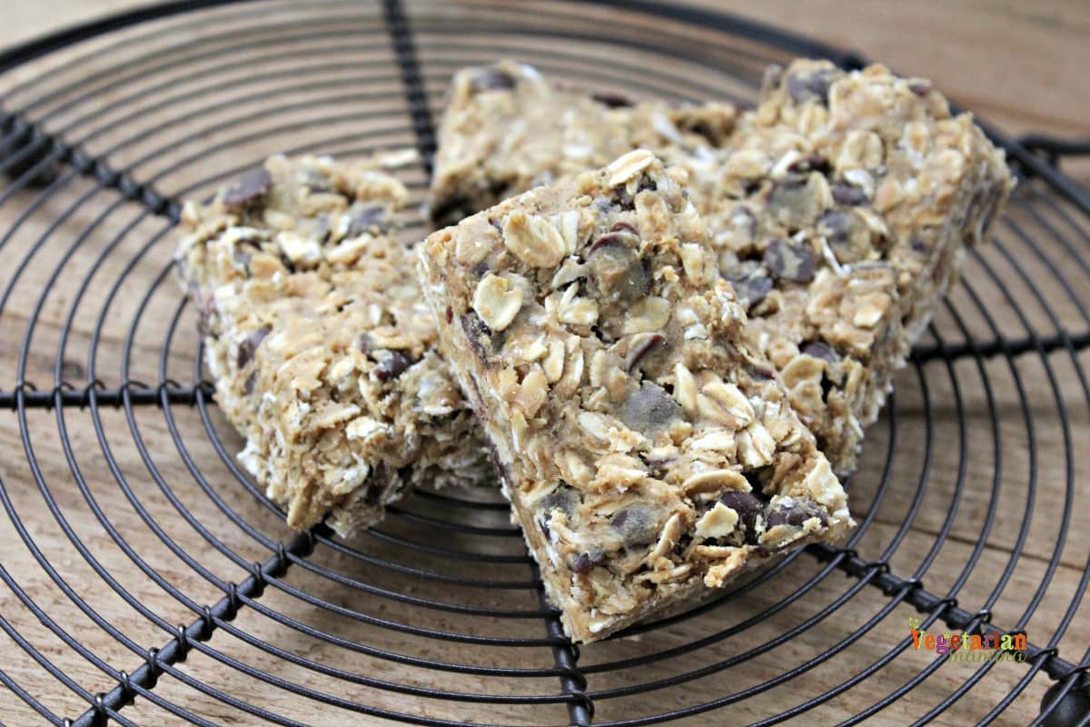 Gluten-Free, Dairy-Free, Nut-Free chocolate chip Granola Bars