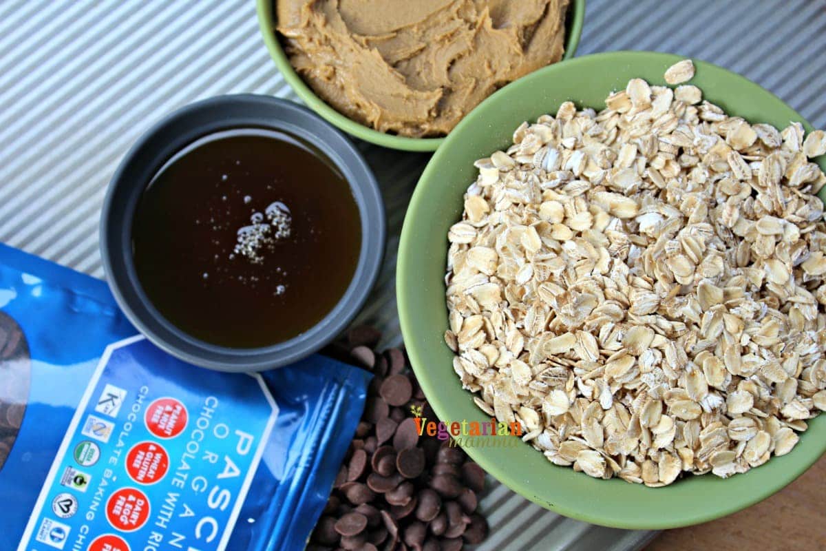 Ingredients for Gluten-Free, Dairy-Free, Nut-Free Granola Bars