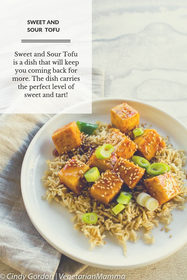 Sweet and Sour Tofu is a dish that will keep you coming back for more. The dish carries the perfect level of sweet and tart! #tofu #sweetandsour