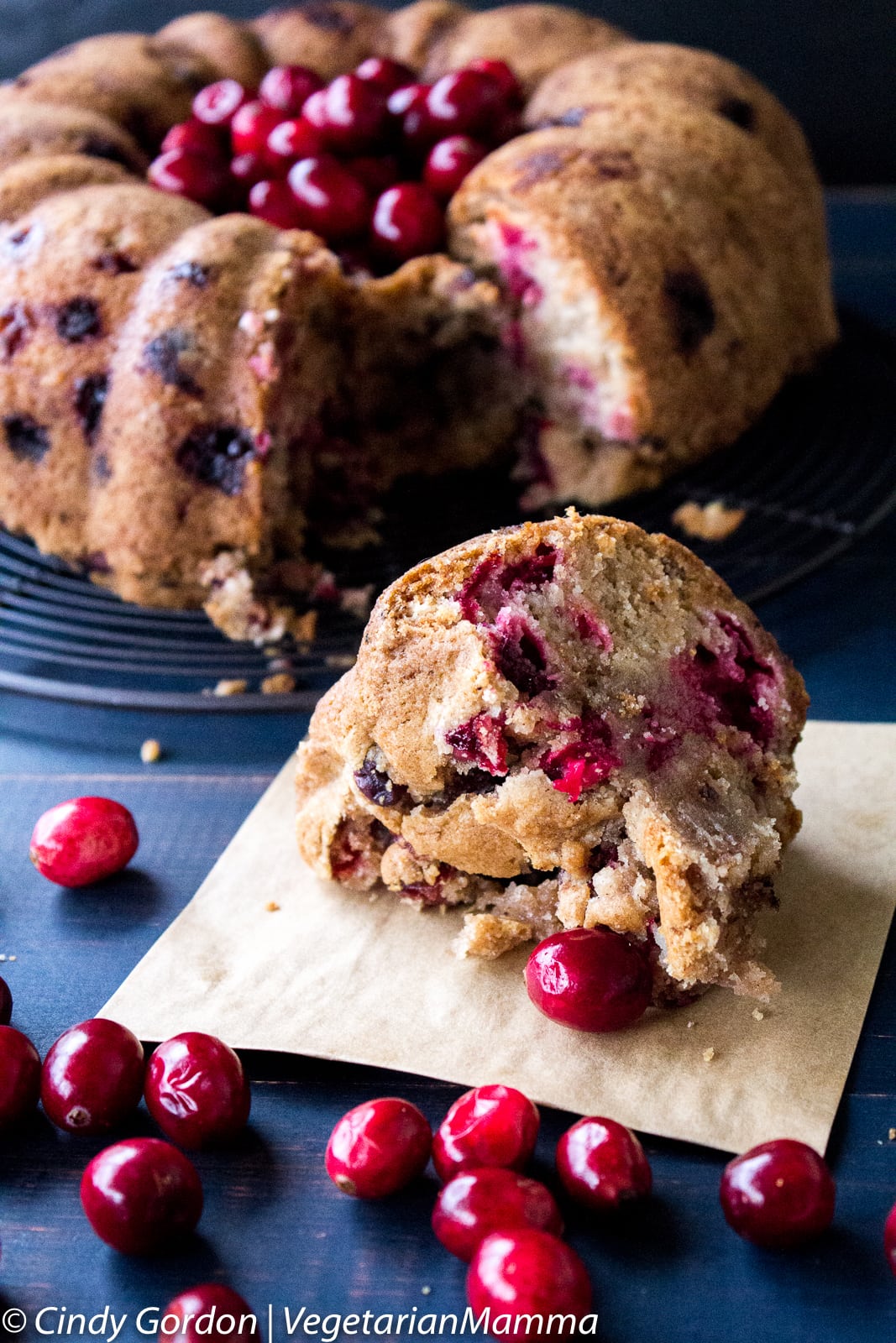 Gluten Free Cranberry Orange Cake 