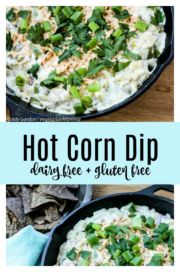 Hot Corn Dip Dairy Free Appetizer