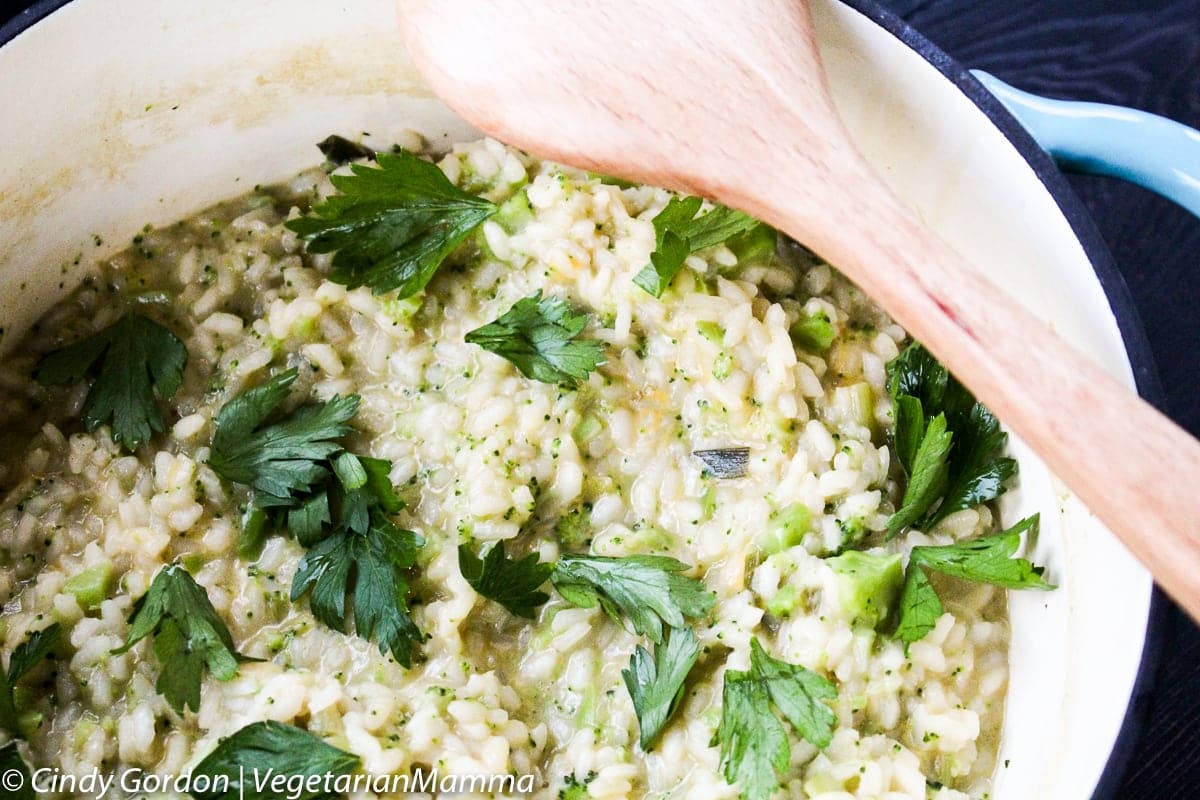 Broccoli and Cheese Risotto is a dish that is full of comfort, flavor and will bring back memories of your childhood, but in a more wholesome way.