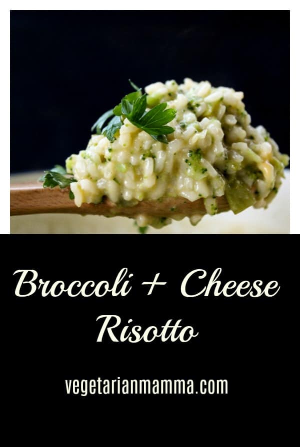 Broccoli and cheese risotto