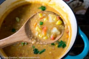 Dairy Free Creamy Corn Soup - Free of the TOP 8 most common allergens
