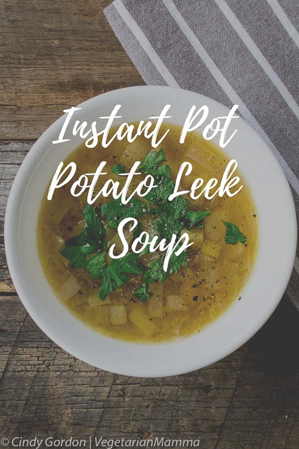 Instant Pot Potato Leek Soup