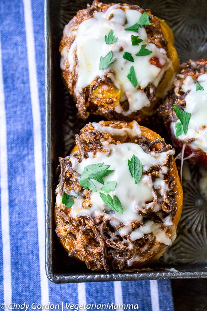 Instant Pot Stuffed Peppers - Vegetarian and Gluten Free