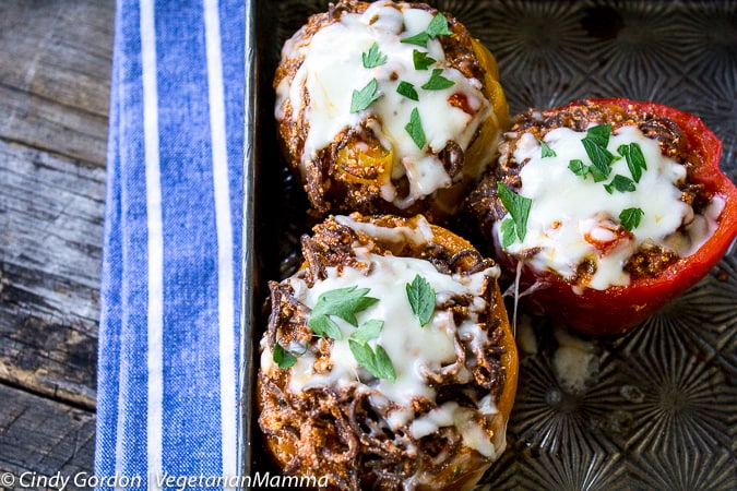 Instant Pot Stuffed Peppers - Vegetarian and Gluten Free