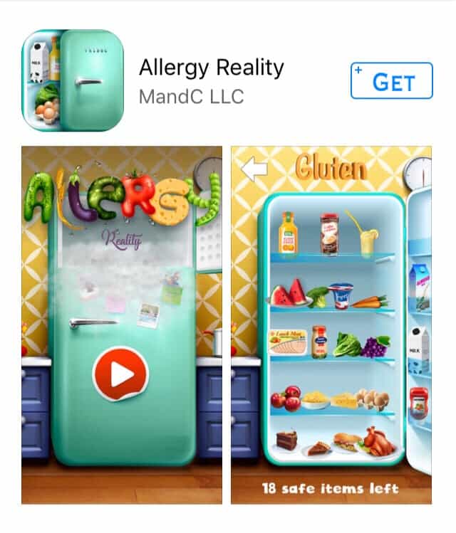 Allergy Reality App - educational app for food allergies