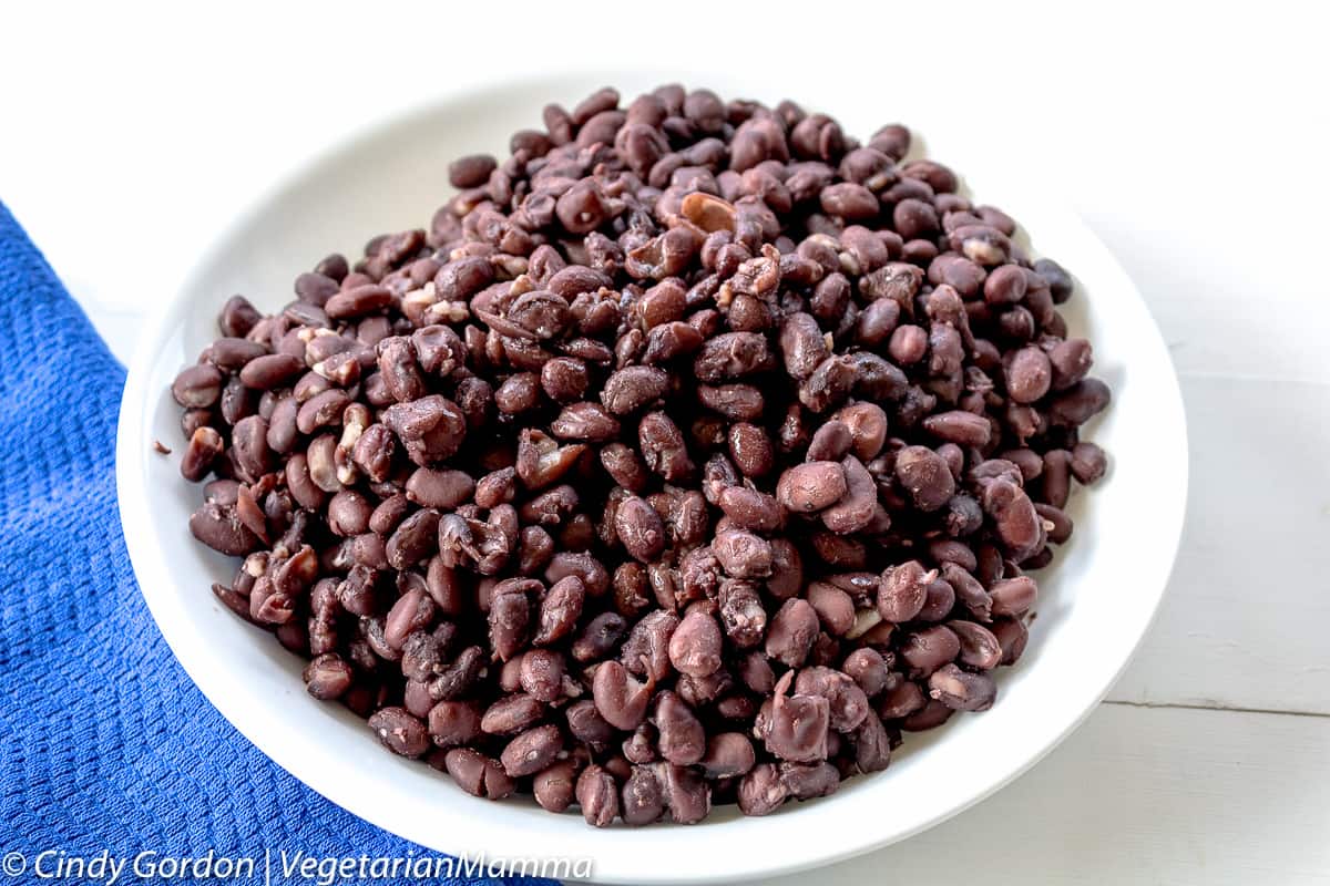 bowl of black beans that were made in the Instant Pot