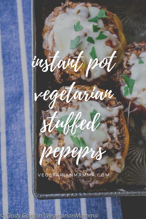 Instant Pot Stuffed Peppers - A Vegetarian Instant Pot Recipe