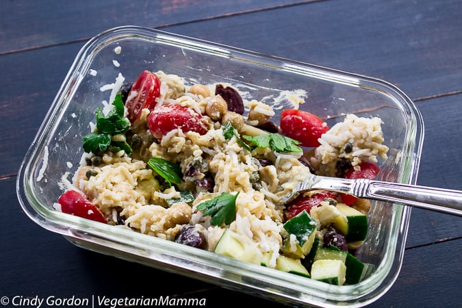 Mediterranean Hummus Bowl meal prep