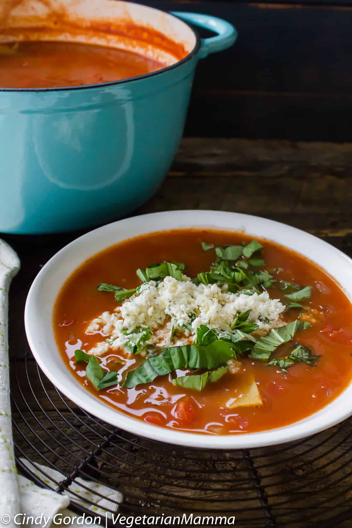 A Delicious and Easy Lasagna Soup Recipe | Vegetarian Mamma