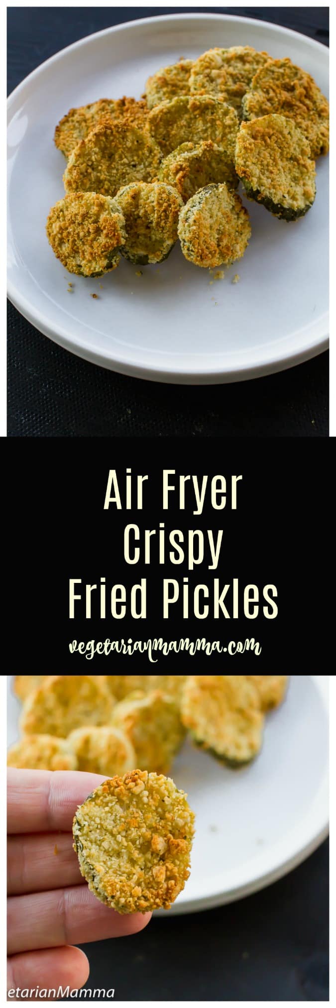 Are you craving a delicious crispy fried pickle chip? These air fryer fried pickles recipe is extremely easy to make. #airfryerpickles #airfryer