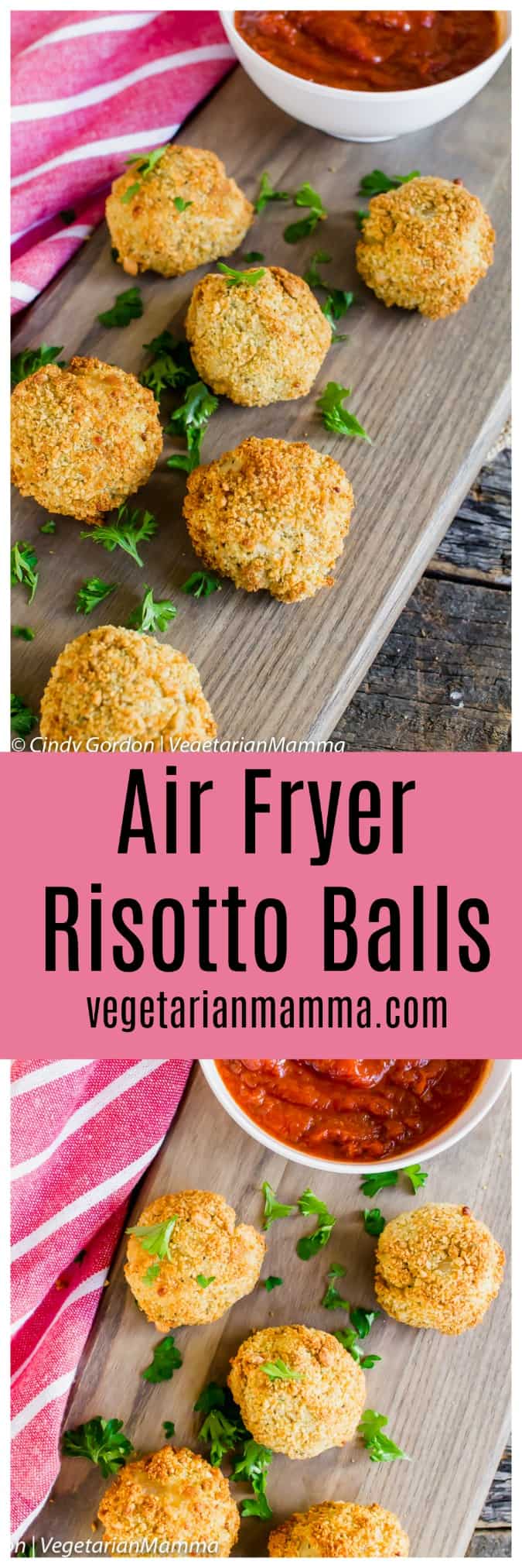 Air Fryer Risotto Balls (aka Arancini balls)