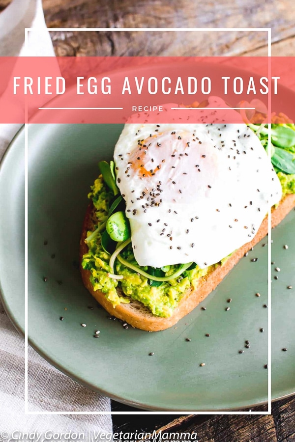 Fried Egg Avocado Toast is a delicious twist on the trendy avocado toast. If you love eggs and love avocado toast, why not pair the avocado and egg together? #avocadotoast