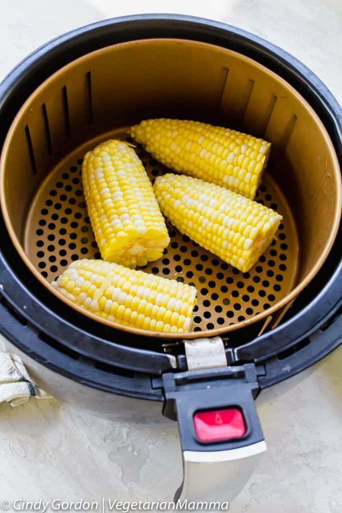 Corn on the cob can be made in an air fryer.