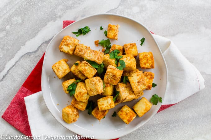 Crispy Air Fryer Tofu (fried in 15 minutes)