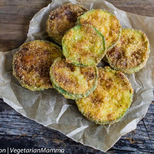 Crispy Pan Fried Zucchini - Gluten Free