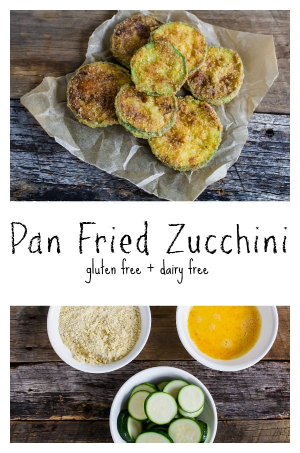 Gluten-free fried zucchini coins are a traditional summer favorite that combines ripe garden zucchini with simple ingredients to create the perfect crispy pan fried zucchini. An easy side dish that everyone will love!