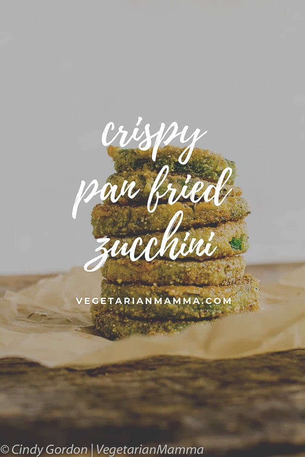 pan fried zucchini chips with text overlay