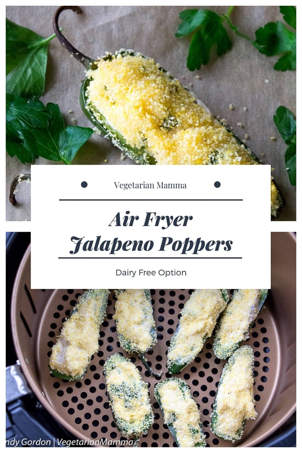 These Air Fryer Jalapeño Poppers are insanely delicious. They are a spicy and mouth watering snack! Oven instructions provided too! | air fryer jalapeno poppers | air fryer recipe |