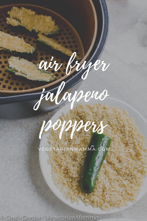 These Air Fryer Jalapeño Poppers are insanely delicious. They are a spicy and mouth watering snack! Oven instructions provided too! | air fryer jalapeno poppers | air fryer recipe |