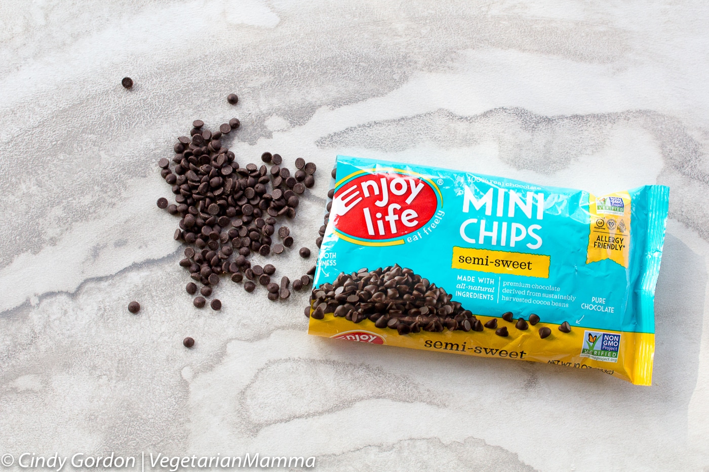 bag of Enjoy Life mini chocolate chips
