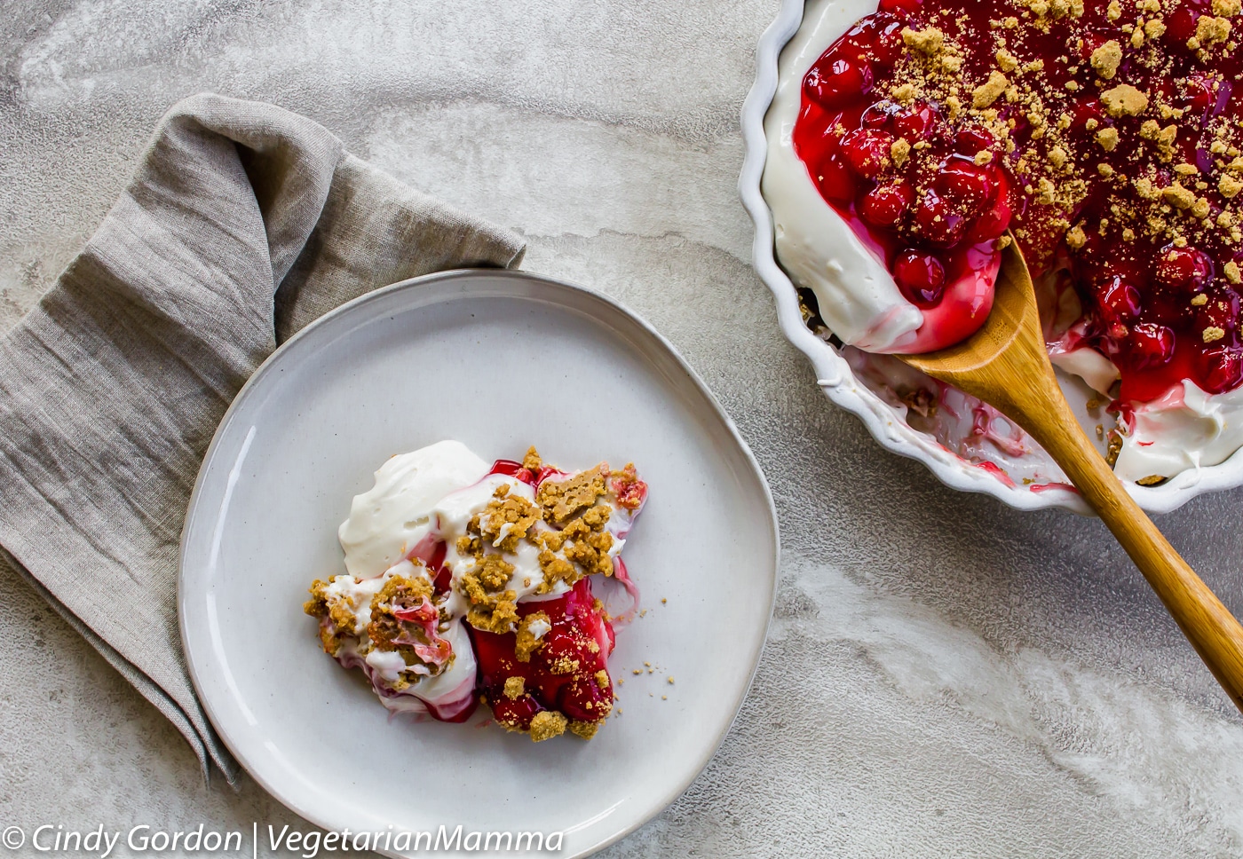 Simple Cherry Cheesecake Dessert is a dessert fluff!