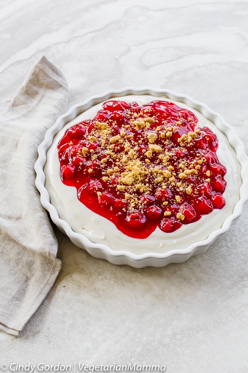 Simple Cherry Cheesecake Dessert is simply declicious