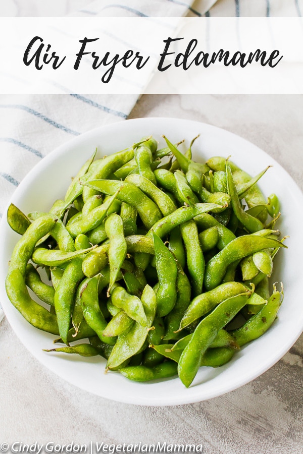 Air Fryer Edamame is a tasty vegan air fryer recipe.