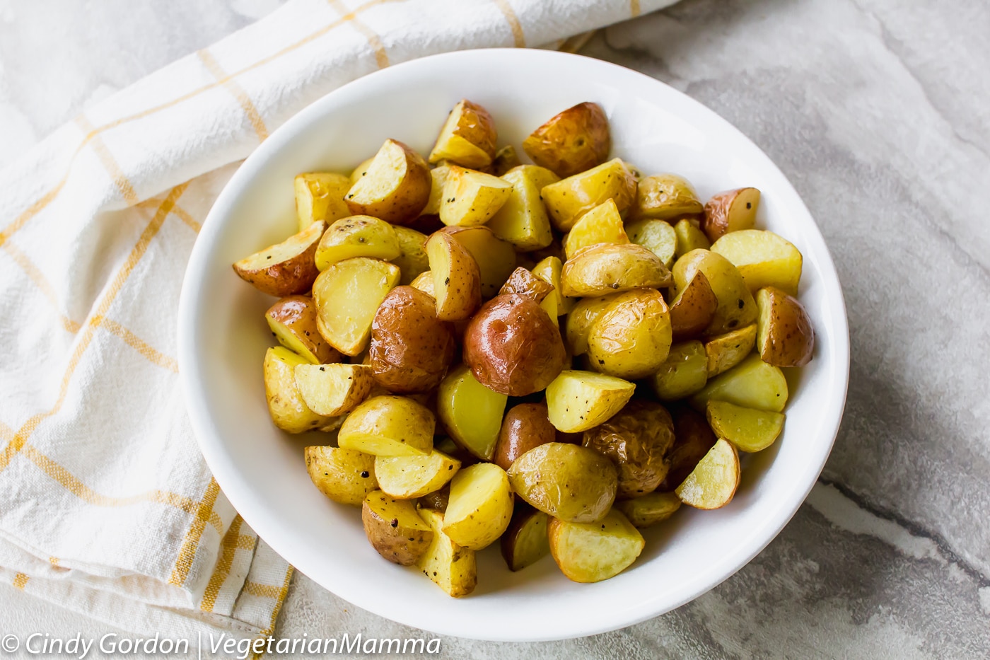 Air Fryer Roasted Potatoes - crispy and delicious