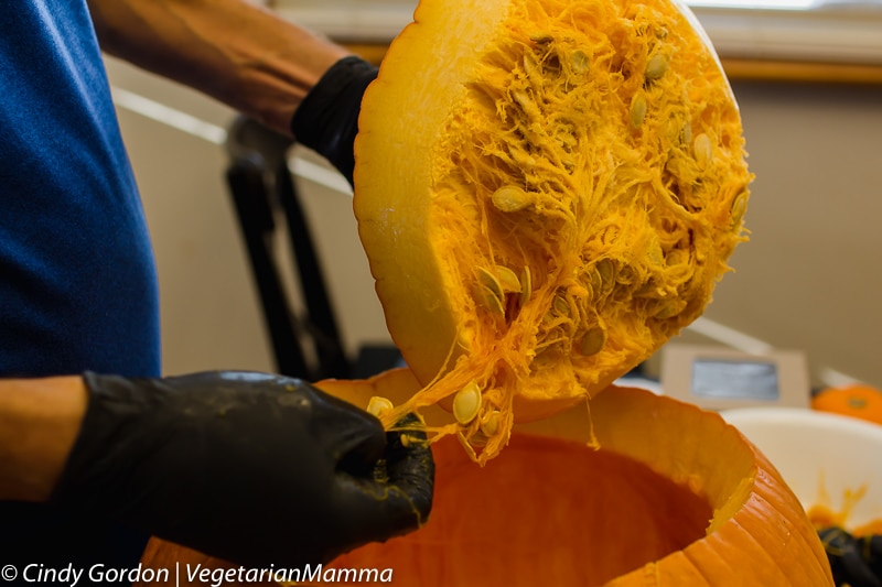 Air Fryer Pumpkin Seeds removing seeds from pumpkin