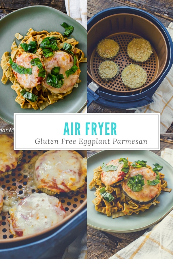 Air Fryer Gluten Free Eggplant Parmesan pin