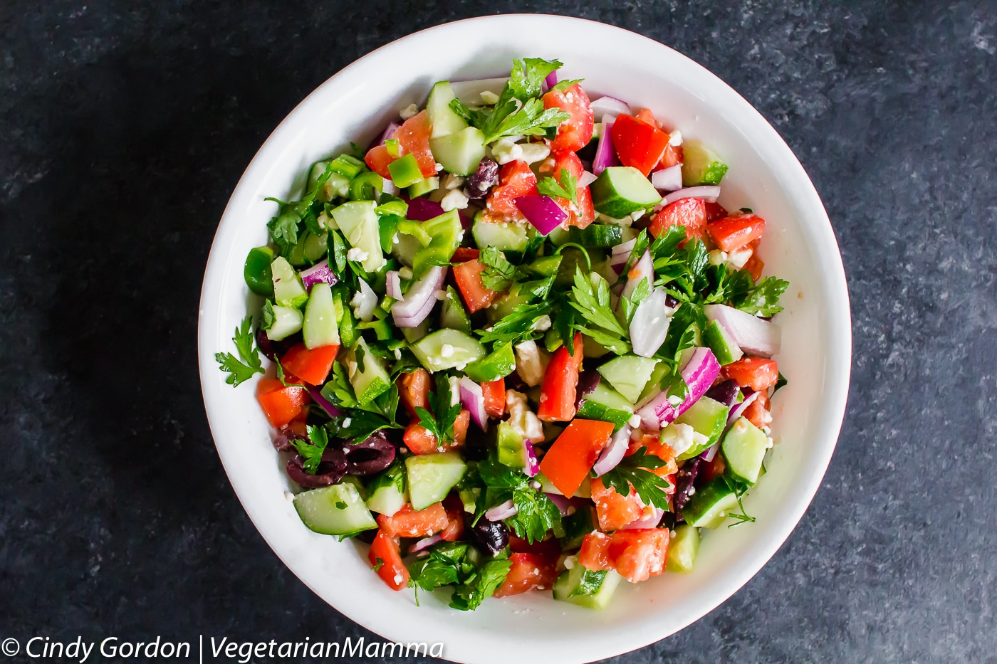 Vegetarian Greek Cucumber Salad