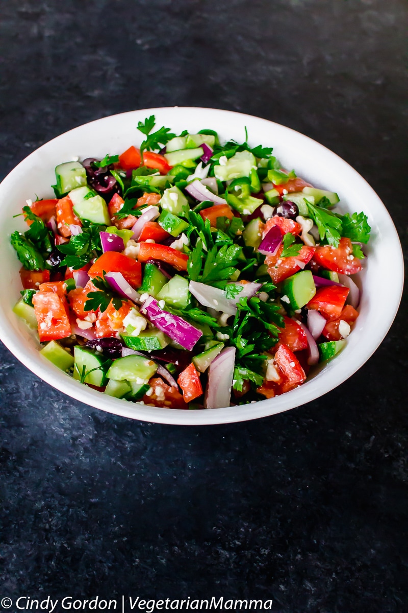 Vegetarian Greek Cucumber Salad